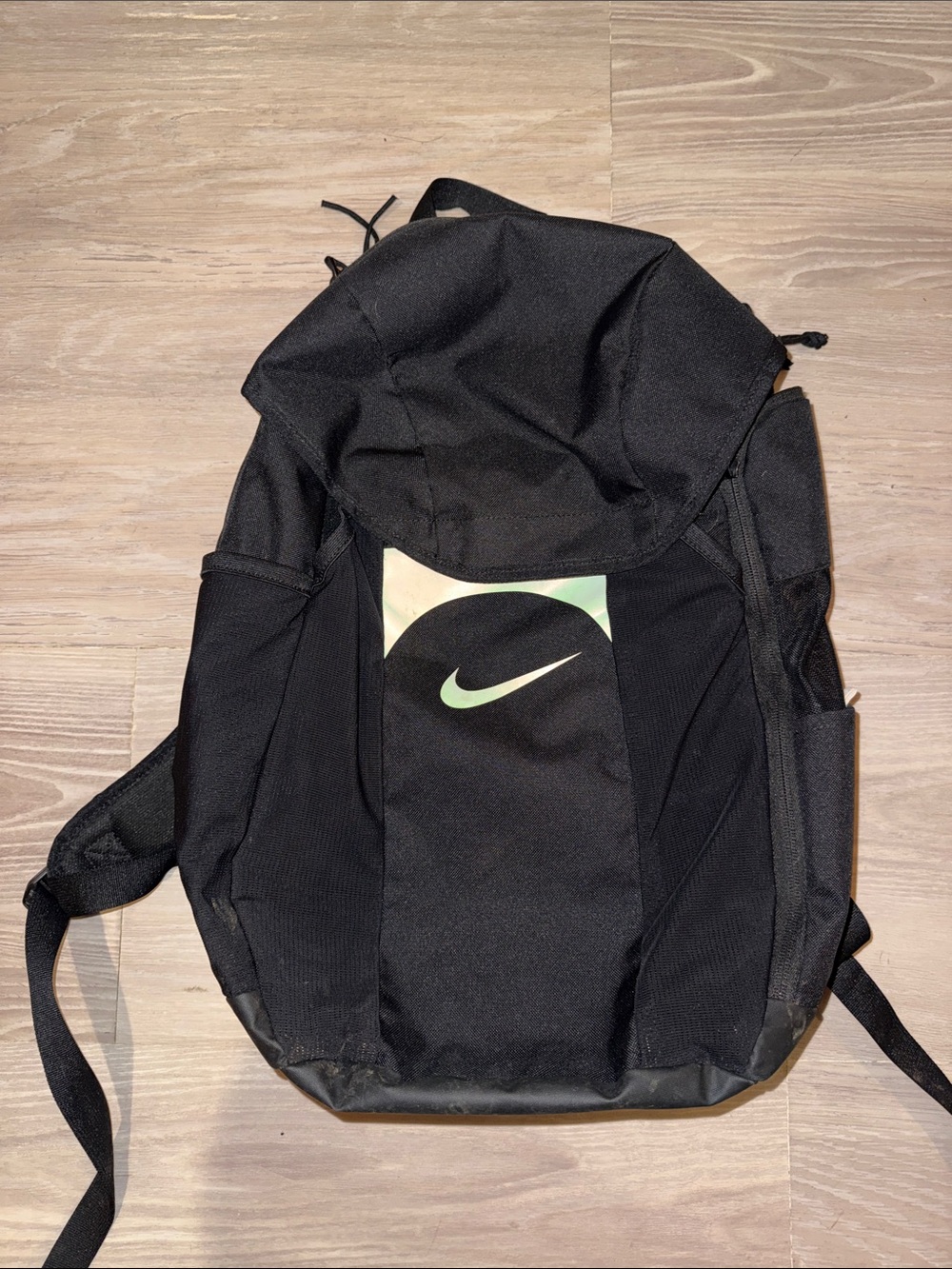 Soccer Nike Black Backpack with Reflective Swoosh